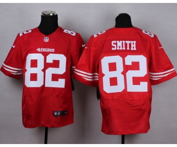 Nike San Francisco 49ers #82 Torrey Smith Red Elite Jersey