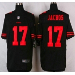San Francisco 49ers #17 Chuck Jacobs 2015 Nike Black Elite Jersey