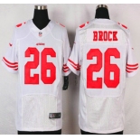 San Francisco 49ers #26 Tramaine Brock Nike White Elite Jersey