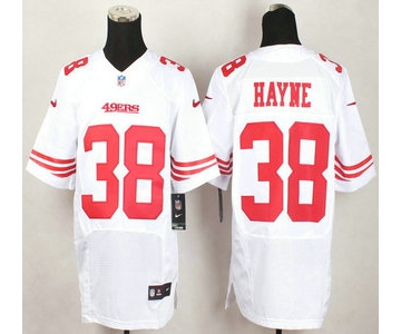 San Francisco 49ers #38 Jarryd Hayne Nike White Elite Jersey