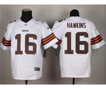 Nike Cleveland Browns #16 Andrew Hawkins White Elite Jersey