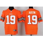 Nike Cleveland Browns #19 Miles Austin Orange Elite Jersey