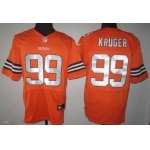 Nike Cleveland Browns #99 Paul Kruger Orange Elite Jersey
