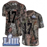 #17 Limited Robert Woods Camo Nike NFL Men's Jersey Los Angeles Rams Rush Realtree Super Bowl LIII Bound