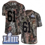 #61 Limited Marcus Cannon Camo Nike NFL Men's Jersey New England Patriots Rush Realtree Super Bowl LIII Bound
