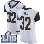 #32 Elite Troy Hill White Nike NFL Road Men's Jersey Los Angeles Rams Vapor Untouchable Super Bowl LIII Bound