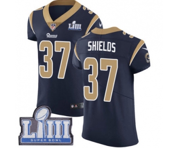 #37 Elite Sam Shields Navy Blue Nike NFL Home Men's Jersey Los Angeles Rams Vapor Untouchable Super Bowl LIII Bound