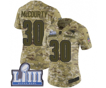 #30 Limited Jason McCourty Camo Nike NFL Women's Jersey New England Patriots 2018 Salute to Service Super Bowl LIII Bound