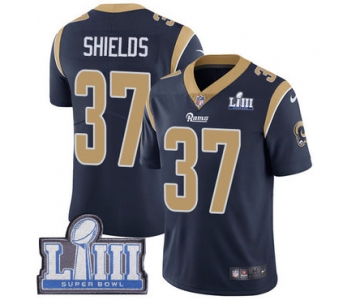 #37 Limited Sam Shields Navy Blue Nike NFL Home Youth Jersey Los Angeles Rams Vapor Untouchable Super Bowl LIII Bound