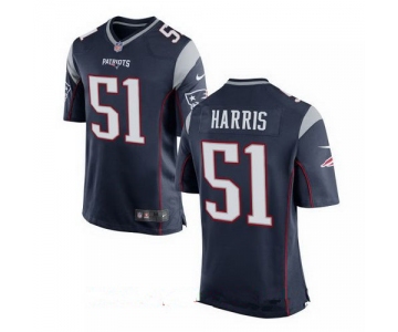 Men's New England Patriots #51 David Harris Navy Blue Team Color Stitched NFL Nike Game Jersey