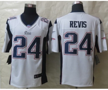 Nike New England Patriots #24 Darrelle Revis White Game Jersey