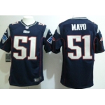 Nike New England Patriots #51 Jerod Mayo Blue Game Jersey
