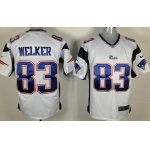 Nike New England Patriots #83 Wes Welker White Game Jersey