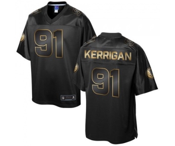 Nike Redskins #91 Ryan Kerrigan Pro Line Black Gold Collection Men's Stitched NFL Game Jersey