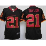 Nike Washington Redskins #21 Sean Taylor Black Game Jersey