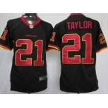Nike Washington Redskins #21 Sean Taylor Black Game Jersey