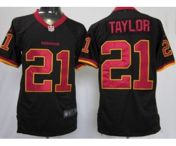 Nike Washington Redskins #21 Sean Taylor Black Game Jersey