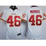 Nike Washington Redskins #46 Alfred Morris White Game Jersey