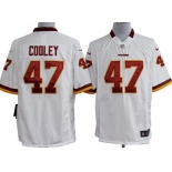 Nike Washington Redskins #47 Chris Cooley White Game Jersey