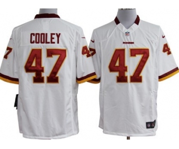 Nike Washington Redskins #47 Chris Cooley White Game Jersey