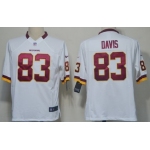 Nike Washington Redskins #83 Fred Davis White Game Jersey