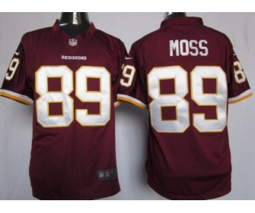 Nike Washington Redskins #89 Santana Moss Red Game Jersey