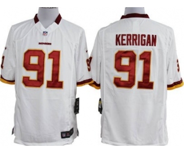 Nike Washington Redskins #91 Ryan Kerrigan White Game Jersey
