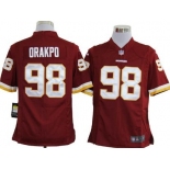 Nike Washington Redskins #98 Brian Orakpo Red Game Jersey
