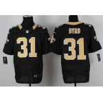 Nike New Orleans Saints #31 Jairus Byrd Black Elite Jersey