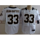 Nike New Orleans Saints #33 Stanley Jean-Baptiste White Elite Jersey