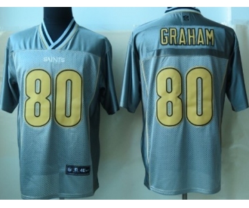 Nike New Orleans Saints #80 Jimmy Graham 2013 Gray Vapor Elite Jersey