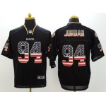 Nike New Orleans Saints #94 Cameron Jordan 2014 USA Flag Fashion Black Elite Jersey