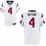 Men's 2017 NFL Draft Houston Texans #4 Deshaun Watson White Road Stitched NFL Nike Elite Jersey