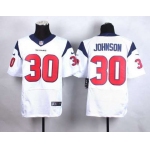 Men's Houston Texans #30 Kevin Johnson Nike White Elite Jersey