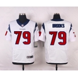 Men's Houston Texans #79 Brandon Brooks White Road NFL Nike Elite Jersey