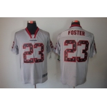Nike Houston Texans #23 Arian Foster Lights Out Gray Ornamented Elite Jersey