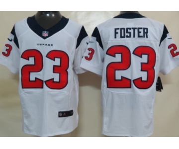 Nike Houston Texans #23 Arian Foster White Elite Jersey