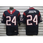 Nike Houston Texans #24 Johnathan Joseph Blue Elite Jersey