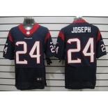 Nike Houston Texans #24 Johnathan Joseph Blue Elite Jersey