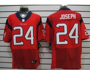 Nike Houston Texans #24 Johnathan Joseph Red Elite Jersey