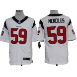 Nike Houston Texans #59 Whitney Mercilus White Elite Jersey