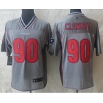 Nike Houston Texans #90 Jadeveon Clowney 2013 Gray Vapor Elite Jersey