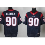 Nike Houston Texans #90 Jadeveon Clowney Blue Elite Jersey