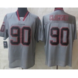 Nike Houston Texans #90 Jadeveon Clowney Lights Out Gray Elite Jersey
