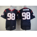 Nike Houston Texans #98 Connor Barwin Blue Elite Jersey