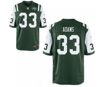 Men's 2017 NFL Draft New York Jets #33 Jamal Adams Green Team Color Stitched NFL Nike Elite Jersey