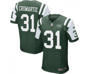Men's New York Jets #31 Antonio Cromartie Green Team Color NFL Nike Elite Jersey