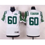 Men's New York Jets #60 D'Brickashaw Ferguson White Road NFL Nike Elite Jersey