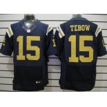 Nike New York Jets #15 Tim Tebow Navy Blue Elite Jersey