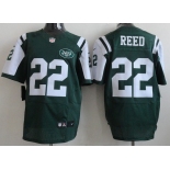 Nike New York Jets #22 Ed Reed Green Elite Jersey